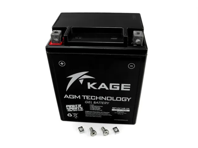 Batterie Gel KAGE YB14-A2 pour Honda CB 750 F2 CBX Cx 650 VF 750 XL 600 XLV 750.