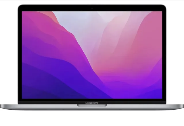 Nuovissimo chip Apple Macbook Pro 13 pollici 2022 A2338 M2 8 GB 256 GB unità di memoria a stato solido grigio siderale