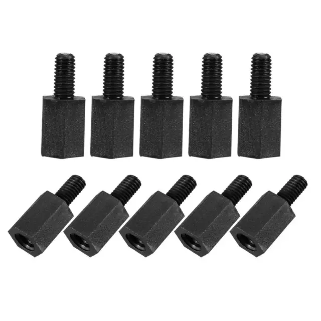 100Pcs M3 Thread 8mm+6mm Nylon Hex Standoff Spacer Pillar for PCB Motherboard