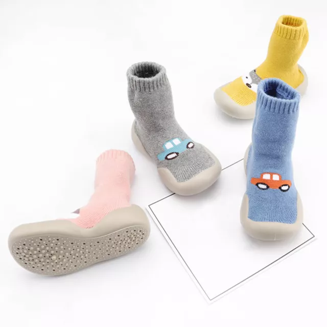 Baby Girl Boy Anti-slip Socks Cartoon Newborn Slipper Shoes Boots 0-36  Months