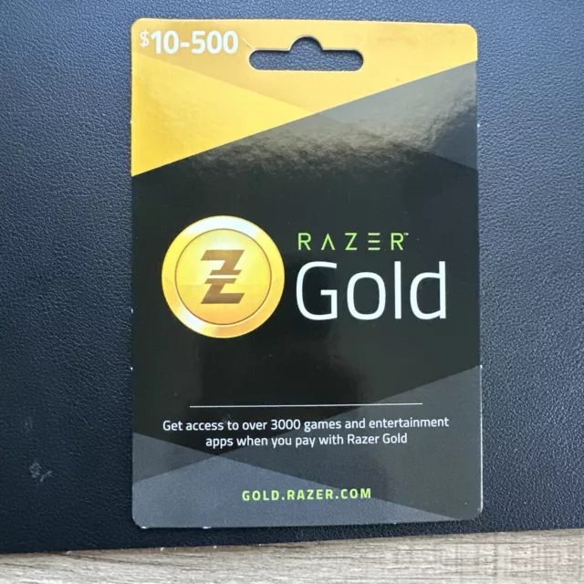 Razer Gold Physical Gift Card $500 Value