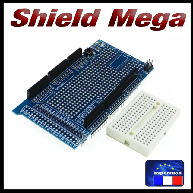 5185#  Shield pour prototypage Arduino Mega + Breadboard