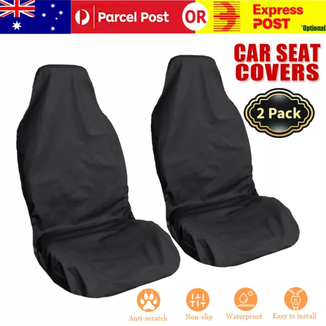 Universal Auto Car Seat Covers Anti Slip Throw Over Seat Cover Protector Black