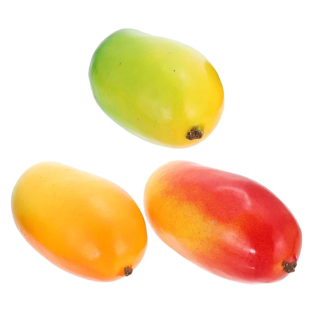 3 piezas Mangos restaurante visualización fruta foto accesorios