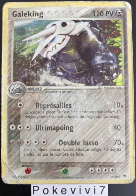 Carte Pokemon GALEKING 1/109 Holo Bloc EX Rubis & Saphir FR