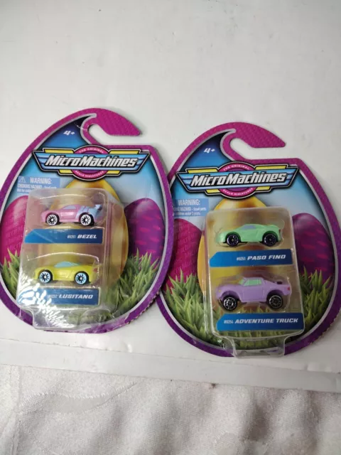 Camión avanzado Micro Machines Easter 2 piezas- #0253 paso fino y #0254, #0251 bisel, 0252