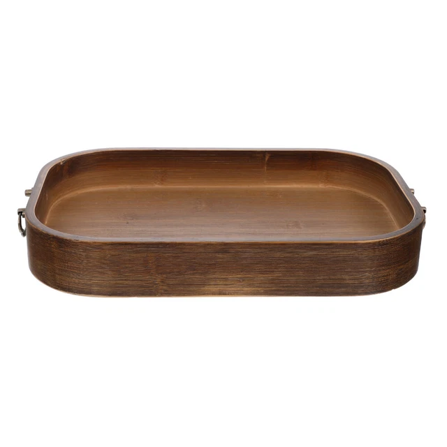 Plateau De Services En Bambou Naturel - 50x30cm | Pour Lit, Petit-déjeuner Ou Déco