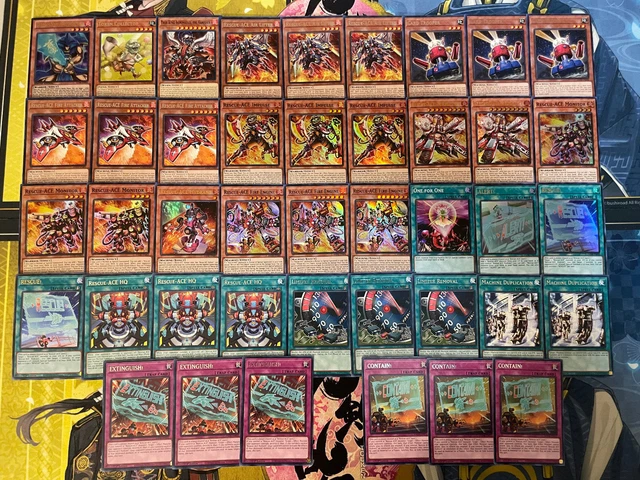 YUGIOH - Rescue Ace Deck - Alert!, Turbulence, Hydrant, Fire Engine, Impulse ~