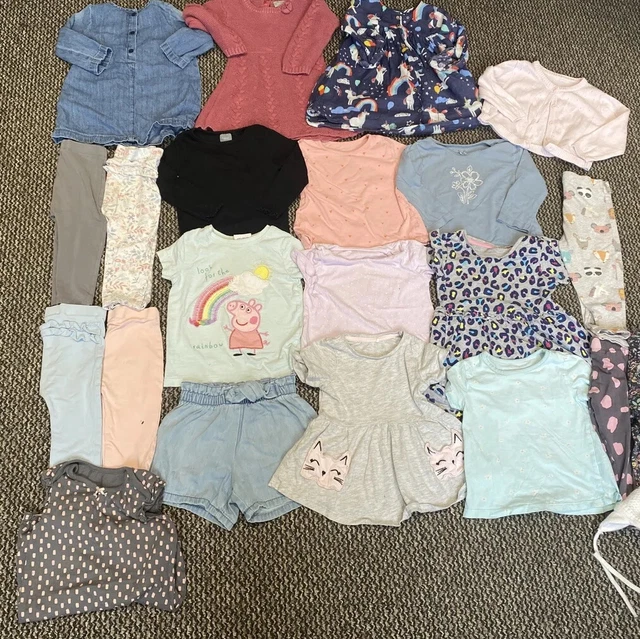 Baby Girls Clothes Bundle Age 9-12 Months.Used But Excellent Condition 22 Pieces