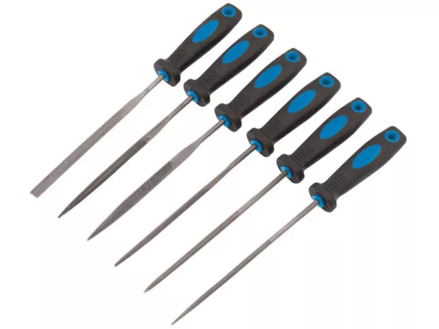 Draper 83480 150mm Soft Grip Needle File 6 Piece Set