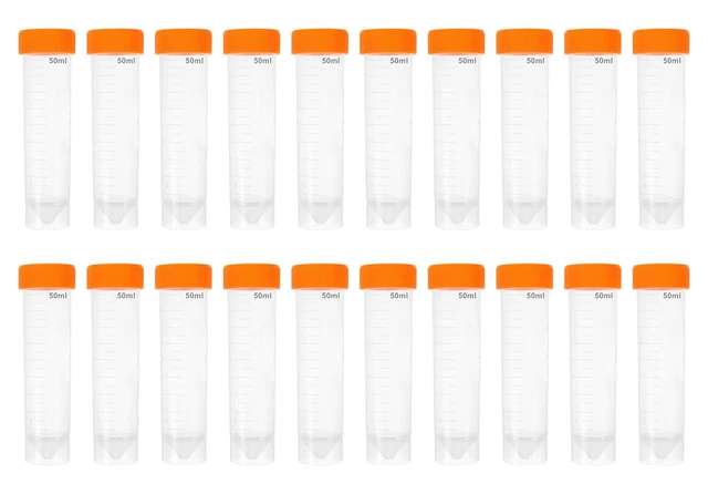 20 Provette Centrifughe Coniche Da 1.5ml Con Tappo - Per Laboratori E Ricerca - Foto 5