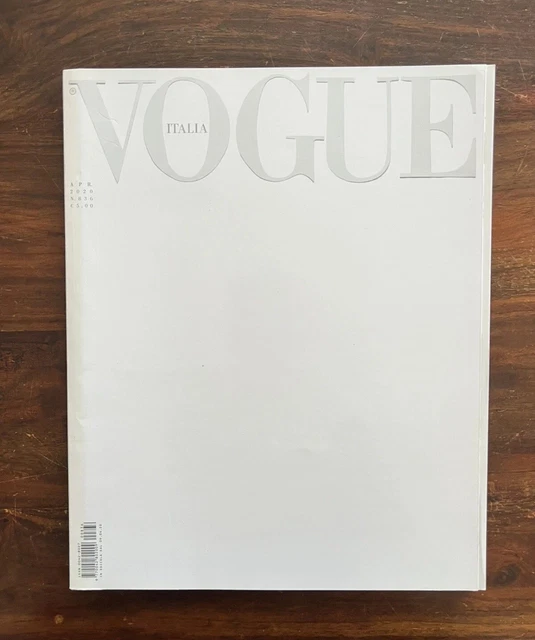 VOGUE ITALIA ITALY 2020 April Magazine #836 White Edition FAR AWAY