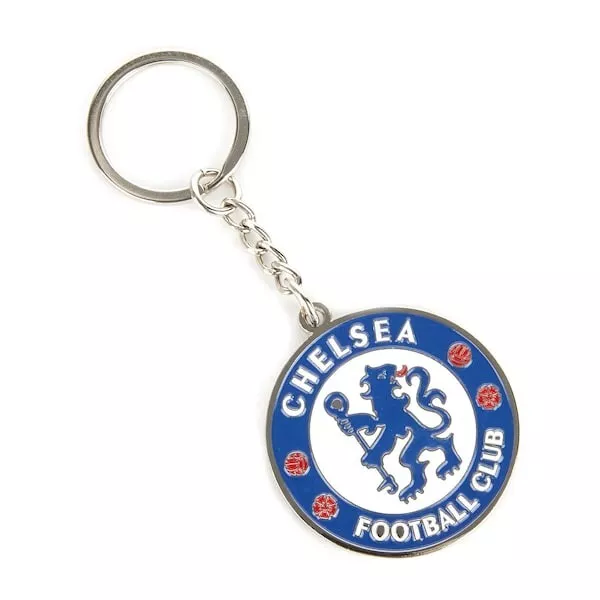 Chelsea Fc Club Crest Keyring Official Merchandise Metal Splitring Football Gift