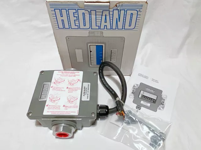 HEDLAND H700A-020-F2 Variable Area Flow Meter Alert Switch 3500 PSI 20 GPM OIL