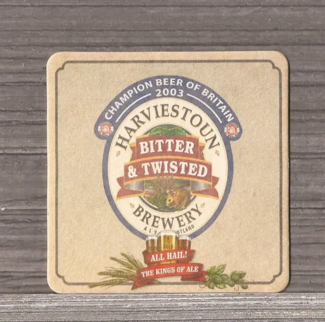 All Hail The Kings of Ale Series Harvieston Brewery Beer Coaster-32451