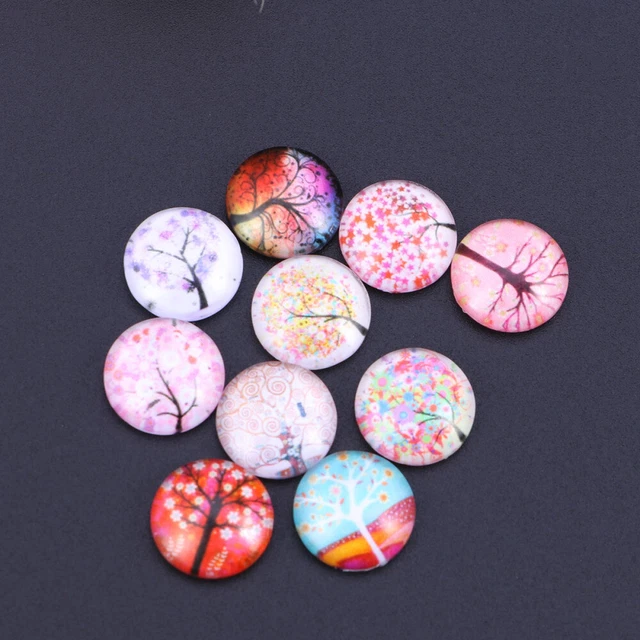 10 stücke 12mm Mixed Halbrunde Mosaikfliesen für Handwerk Glasmosaik Liefert