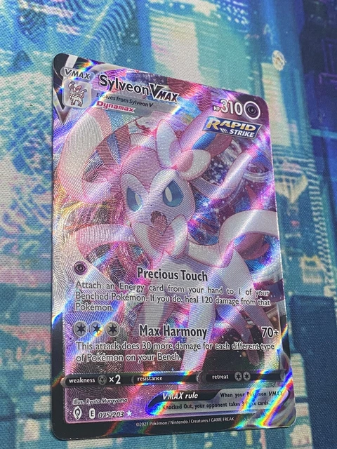Pokémon TCG Sylveon VMAX Evolving Skies 075/203 Holo Ultra Rare