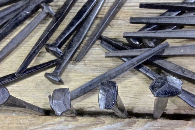 2 1/2" Rose head 50 nails antique square wrought iron Spikes Decorative 2.5" 4