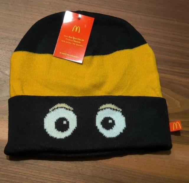 NEW MCDONALDS LAND Characters Hamburglar Beanie Hat Crew Exclusive