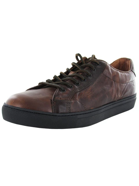 $298 Frye Mens Walker Low Lace Up Sneaker Shoes