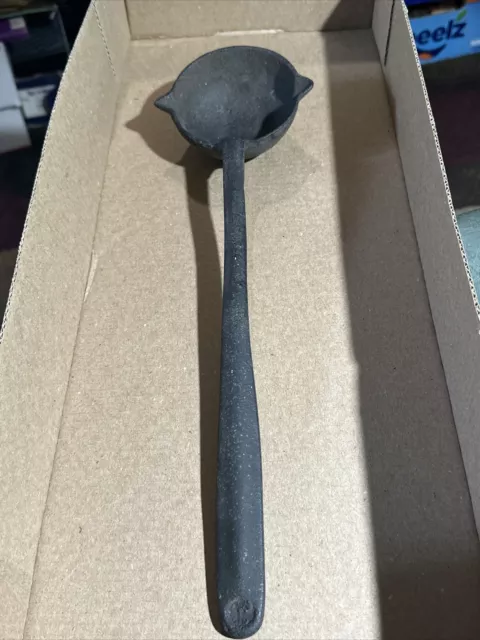 Cast Iron Ladle 16” No. 4 Double Spout, Gunsmith, Blacksmith, Lead Smelting, USA