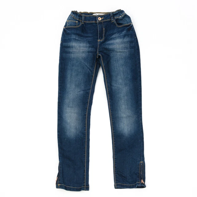 Jeans Denim&Co Primark 11 12 anni ragazza blu skinny ragazzi cerniera alla caviglia casual