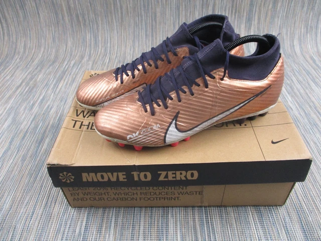 Nike Football Boots Mens UK 8 Air Zoom Mercurial Superfly 9 Academy Ag Copper