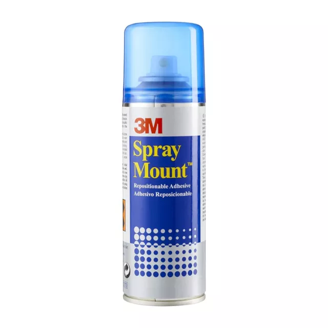 3M SprayMount Permanent Spray Adhesive, 1 Can 200 ml - Ideal for Standard