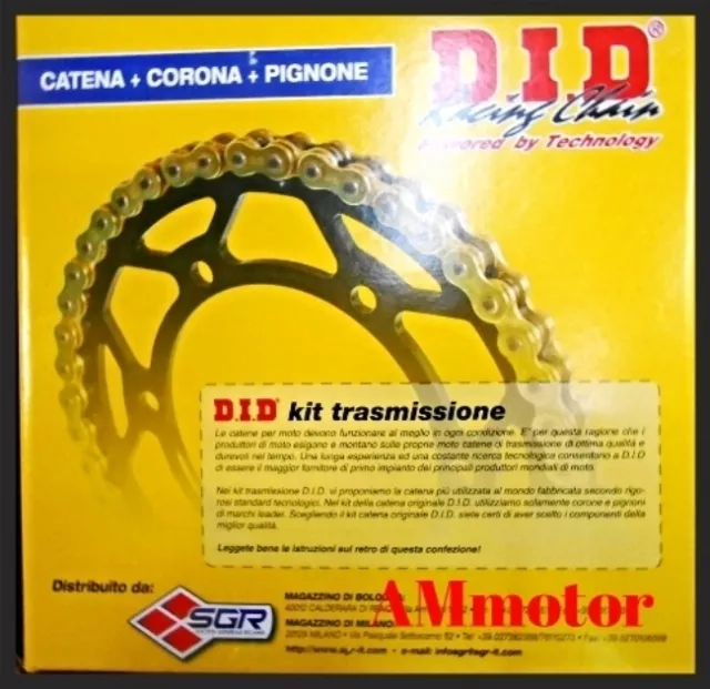 DID Kit Ducati Hypermotard 796 09 2009 Catena ZVMX corona Pignone Trasmissione
