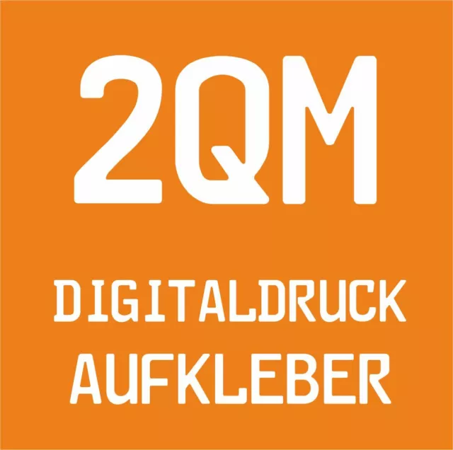 2qm Aufkleber Digitaldruck Sticker Etiketten Label  Kleber im Wunschdruck Druck