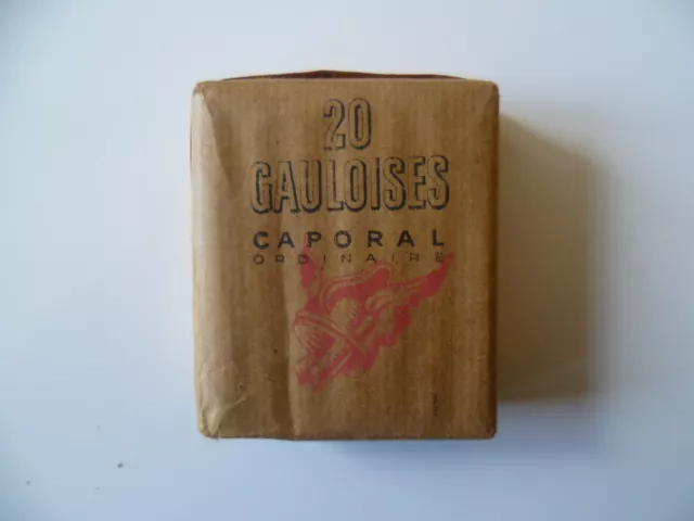 Ancien paquet de 20 cigarettes GAULOISES CAPORAL collection
