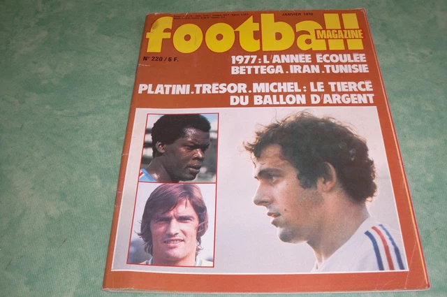 FOOT SUPPORTER MAGAZINE de 1977 ST ETIENNE, PLATINI ROOKIE + POSTER CURKOVIC EUR 13,99 - FR