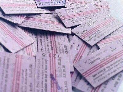 Ceylon Used Railway Train Tickets 100 for Collectors Likes New Looks...