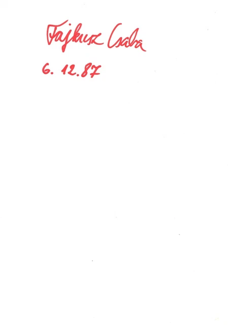 Fajkusz Csaba  Ungarn Turnen Karte original signiert WL 341299