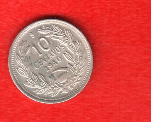 Chile 10 Cents 1940