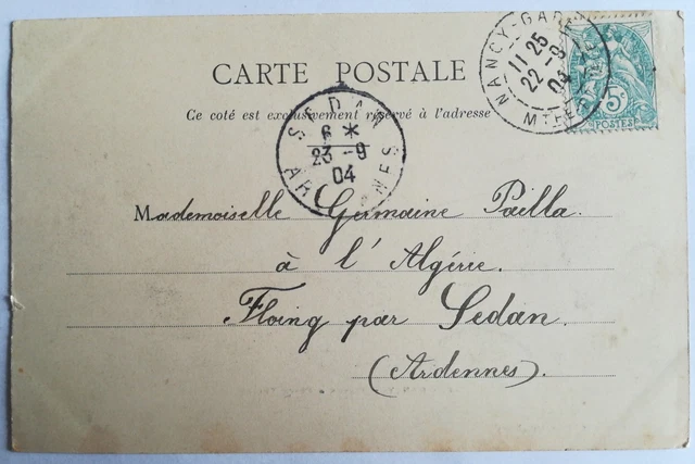 1904 CPA Nancy, Statue and Place Thiers Voyager 2