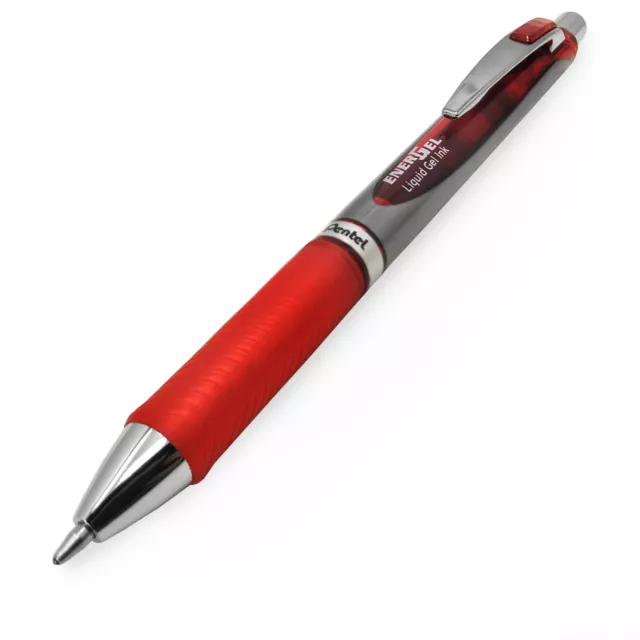 Pentel Energel BL80 Retractable Liquid Gel Ink Rollerball Pen - 1.0mm - Red