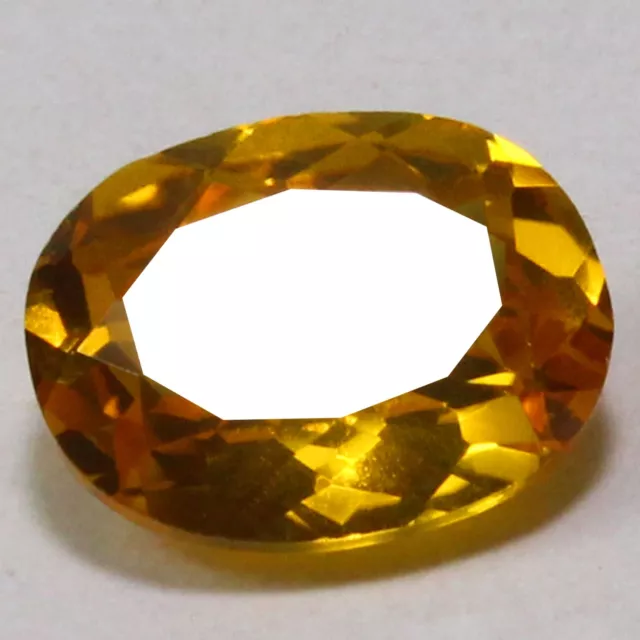 Naturel 5.95 CT Certifié Ceylan Champagne Saphir 12x10 MM Ovale non Chauffé Gems