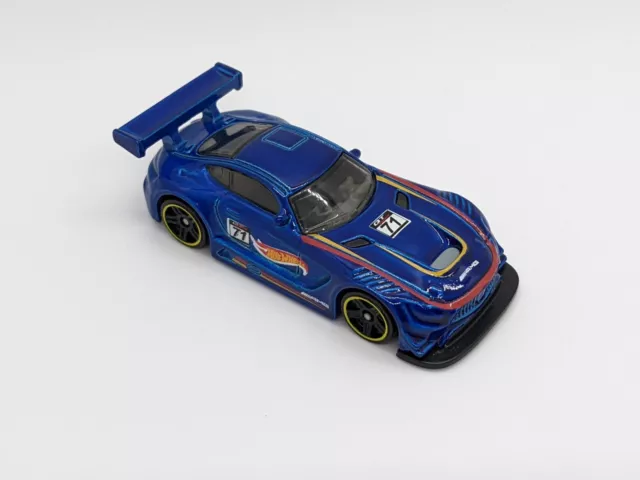 Hot Wheels New For 2018 Legends of Speed #196 '16 Mercedes-AMG GT3 Blue loose