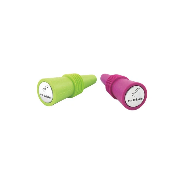 RABBIT W6119N Bottle Stoppers,Assorted,PK2