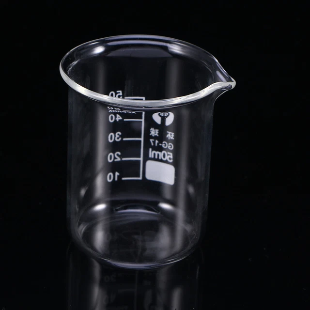 50 équipement de chimie verre bécher tasse béchers appareils flacon