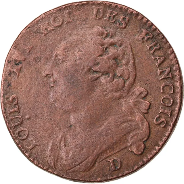 [#882102] Münze, Frankreich, 12 deniers françois, 1791, Lyon, SS, Bronze