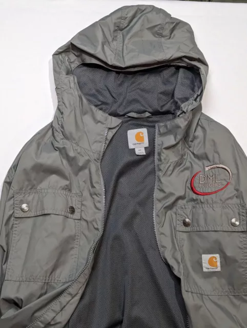 Carhartt RN 14806 Rain Coat - Men’s Size 2XL - Logo - Grey