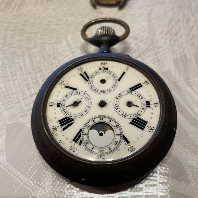 Montre Gousset Réplica Ancienne - Collection Atlas/Hachette N°6 - Pile Neuve - Neuf Avec Boîte