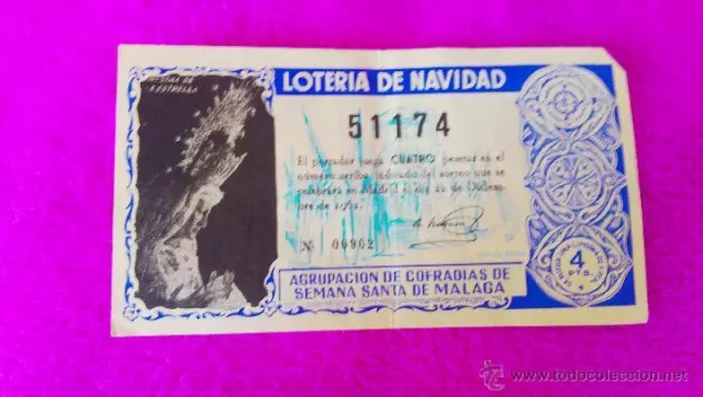 Loteria Nacional Original, Participacion, Cofradias De Semana Santa De Malaga