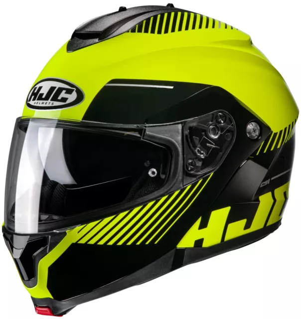 HJC C91 PROD Modular Sunscreen Motorcycle Helmet HI-VIZ Yellow XL ...