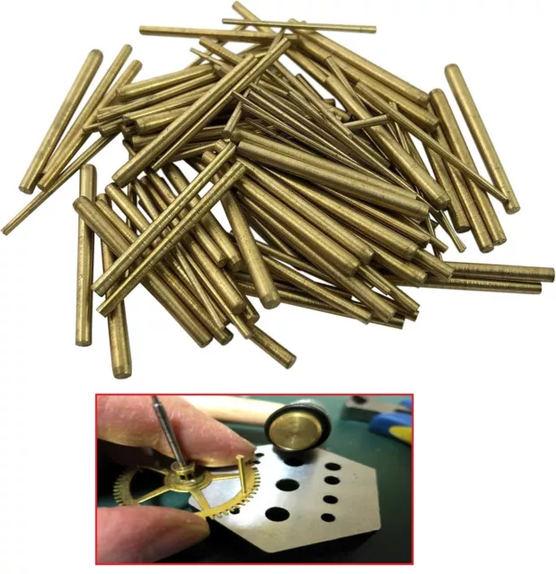 Brass Taper Pin Assorted Mix Sizes Brass Pins (Pack Of 100pcs) B103