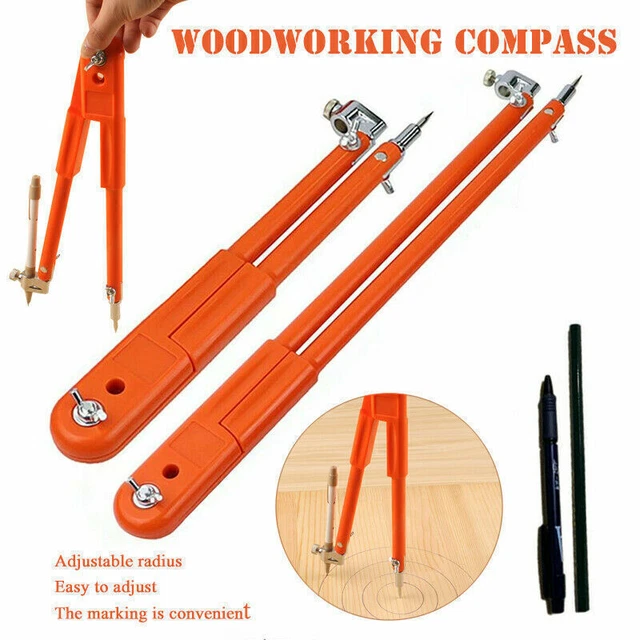 Precision Pencil Compass Drawing Gauge for Woodworking Scribing Marking Tool