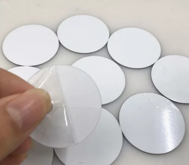 2" Round Insert Sublimation Aluminum Blank Disc, 0.025" Thick - Lot of 50PCs