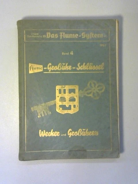 2 Catalogues Horloger Vintage 1952 + 55 Pièces Montres Der Flume Schlüssel & Werk